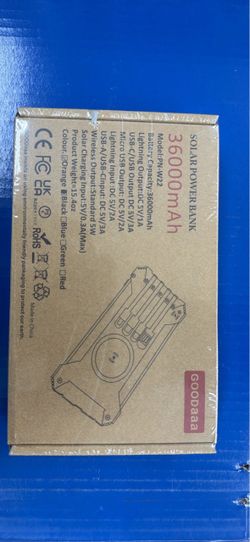 Goodaaa 36000mAh Solar Power Bank