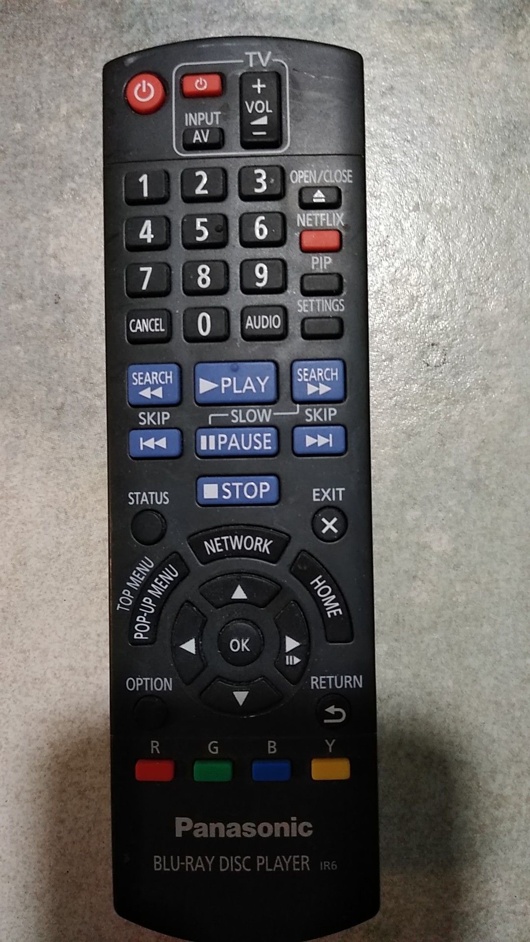 Panasonic Blu-ray disc player