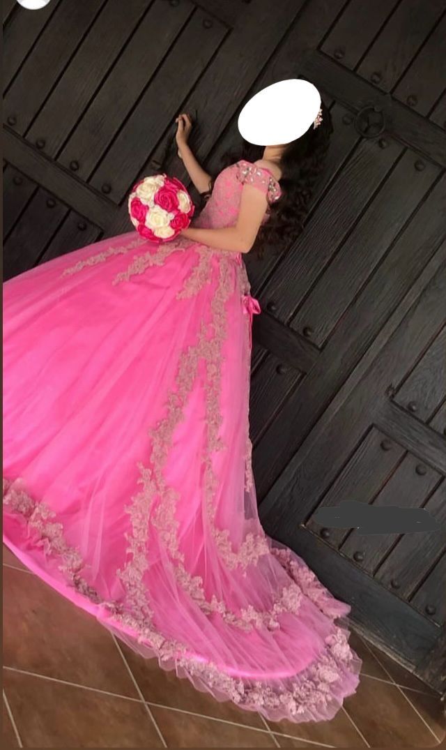 Vestido De Quinceanera Talla Chica Con Corsets