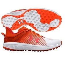 New Under Armour Yard Charged SZ 16 Orange Baseball Turf Shoes (contact info removed)-800 (U2)