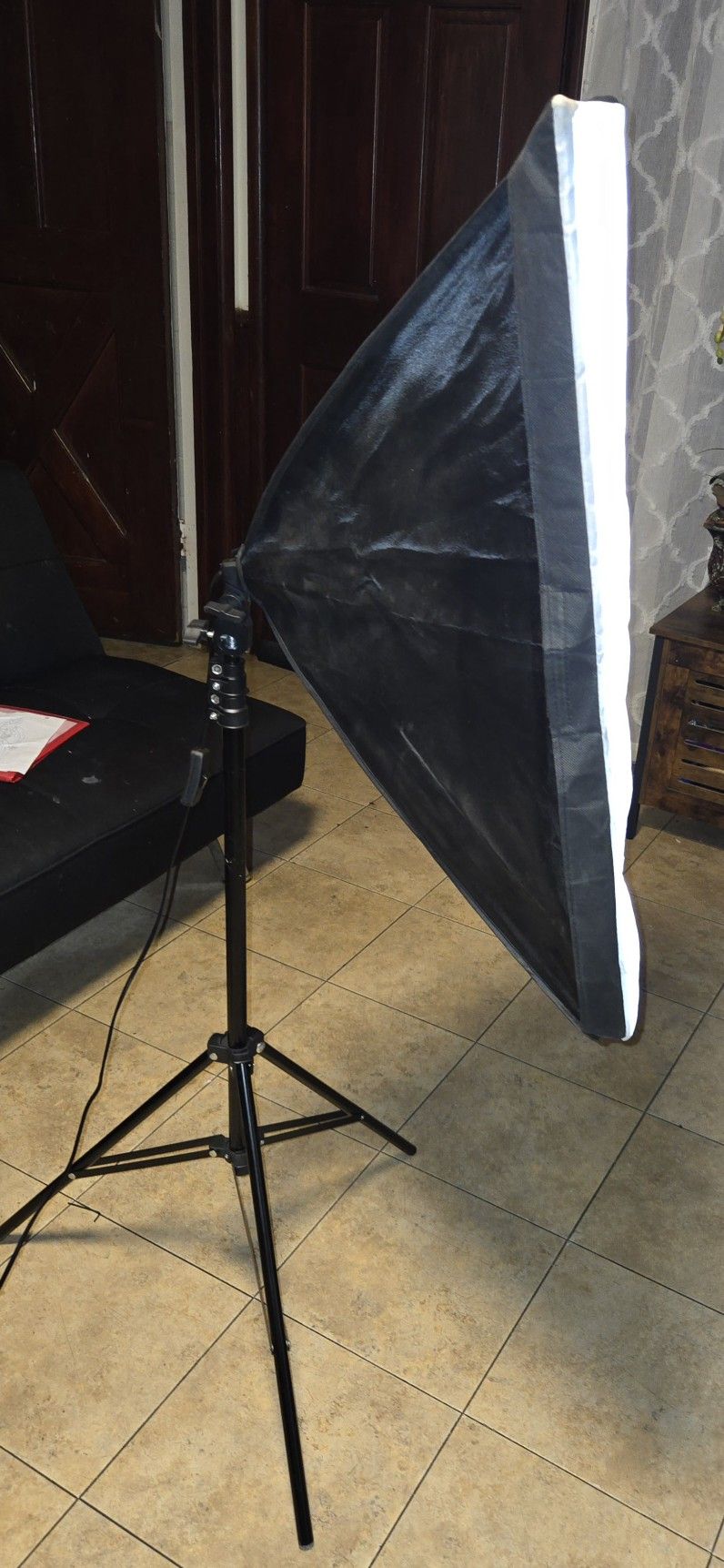 Softbox Stand Photography 5500 K W Bulbs Single Head Studio Light