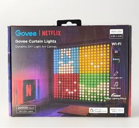 Govee X Netflix Curtain Lights 400 LED 4.9x4.9ft