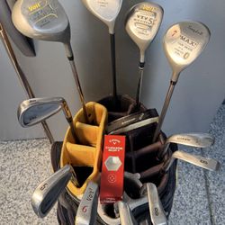 Mens RIGHT Handed Royal Crown 12pc set, with Burton Golf Bag 