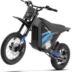 HAPPYRUN G300 SE Electric Dirt Bike for Adults, 4500W Peak 48V 26AH, 36MPH 45-Mile Off-Road Ebike with 19" Tires for Snow, Mountain & Trail Riding