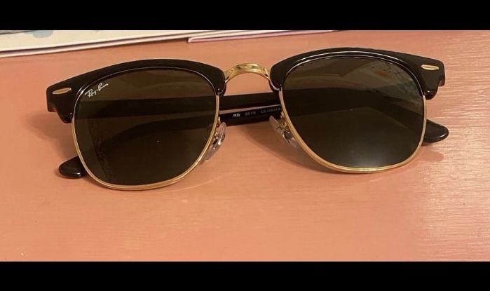Ray-Ban Black/Gold RB3016 Clubmaster Sunglasses (Unisex)