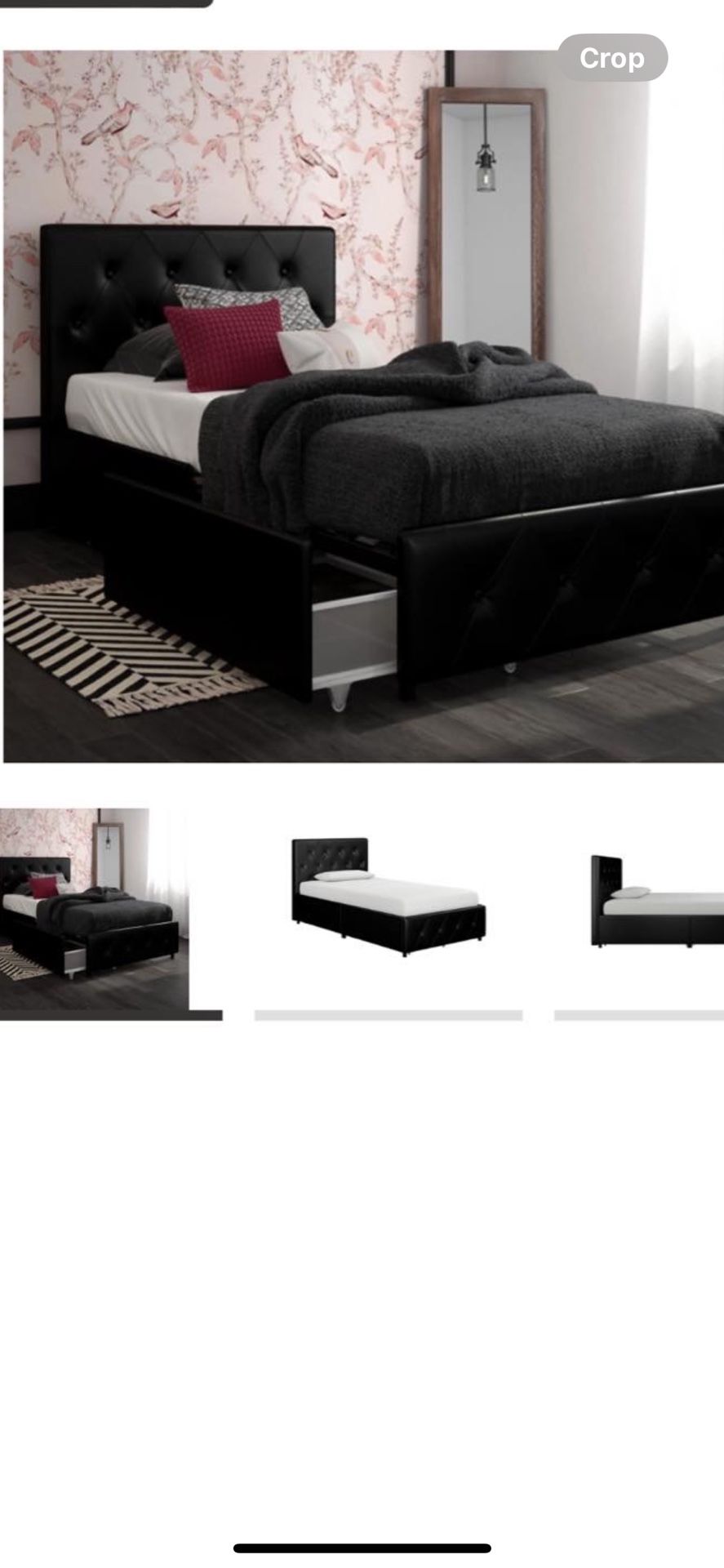 Twin Size Bed With Storage Drawers 