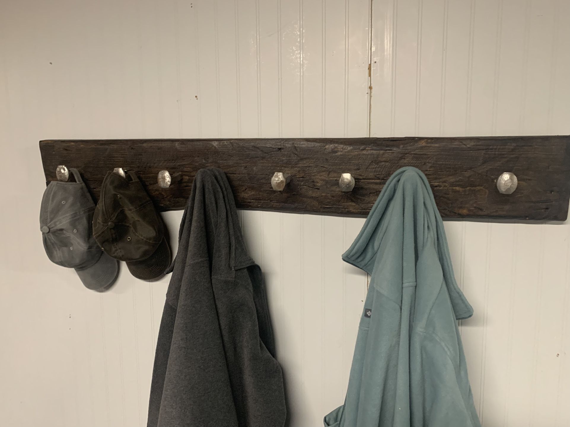 Rustic Coat And Hat Rack.