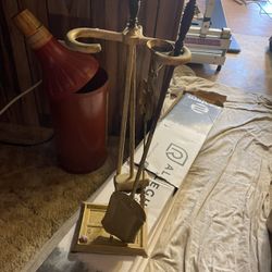 Fireplace tool set antique