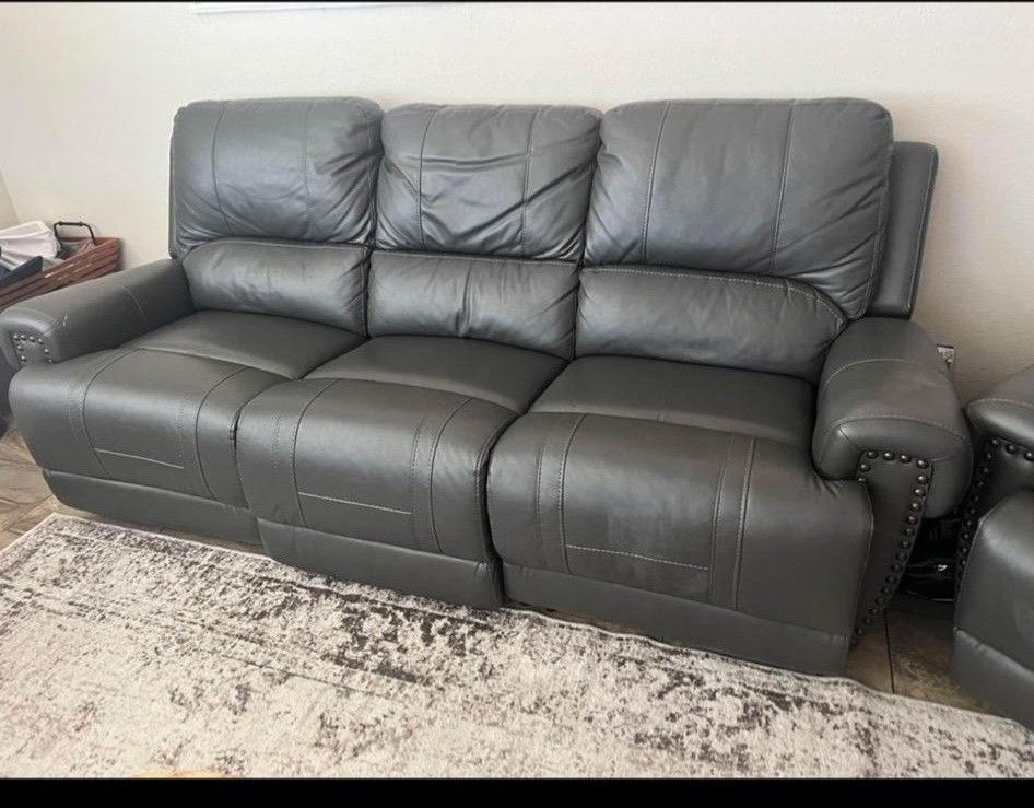Leather Couch 7pc