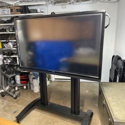 Sharp PN-L603W 60” Touchscreen LCD Monitor + Rolling Stand