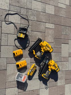 DeWalt 20v Nail Guns - details below and includes nails for each