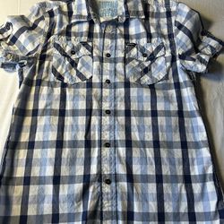 Buffalo David Bitton Plaid Button Up Mens