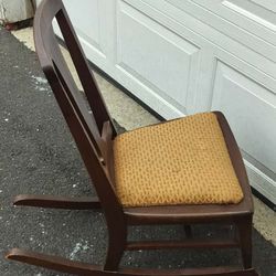 Vintage small and medium sized rocking chairs