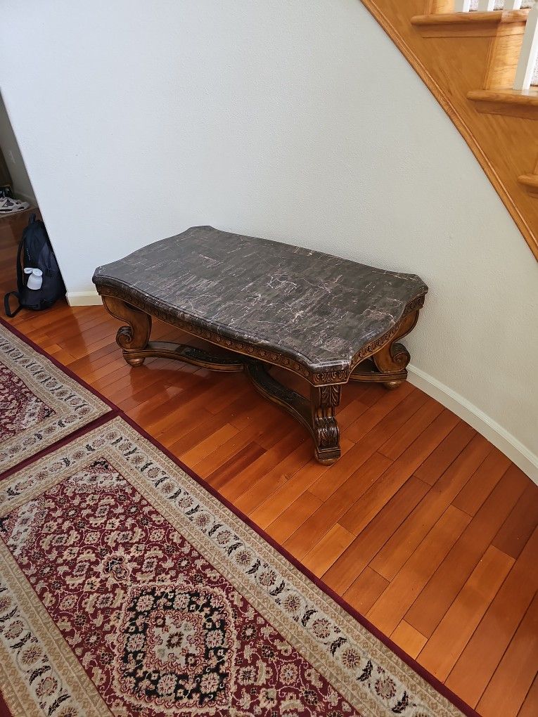 $700 Black Marble Table, For Only $300