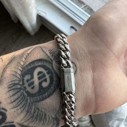 8 Inch Silver Jaxxon Bracelet 