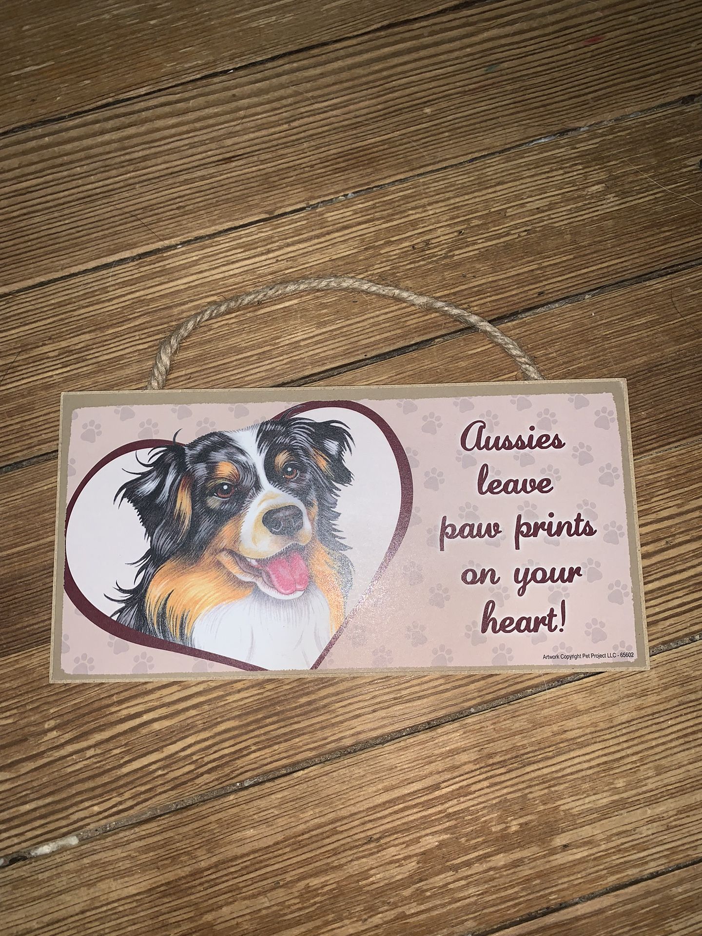 Australian Shepard Door Sign