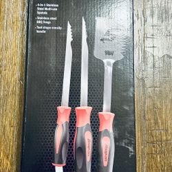 NEW Snap-On Tools Instinct Inspired BBQ Grill Set 4-in-1 Stainless