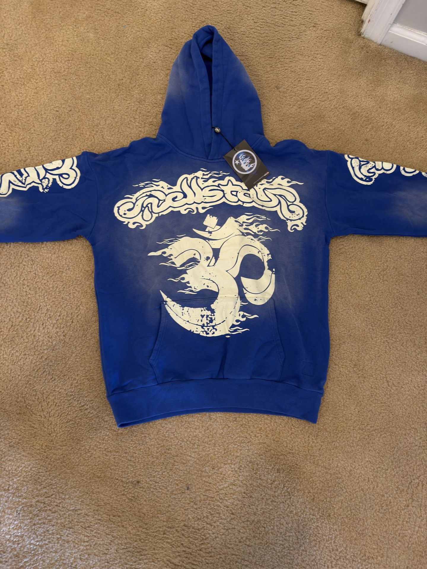 Blue hellstar hoodie