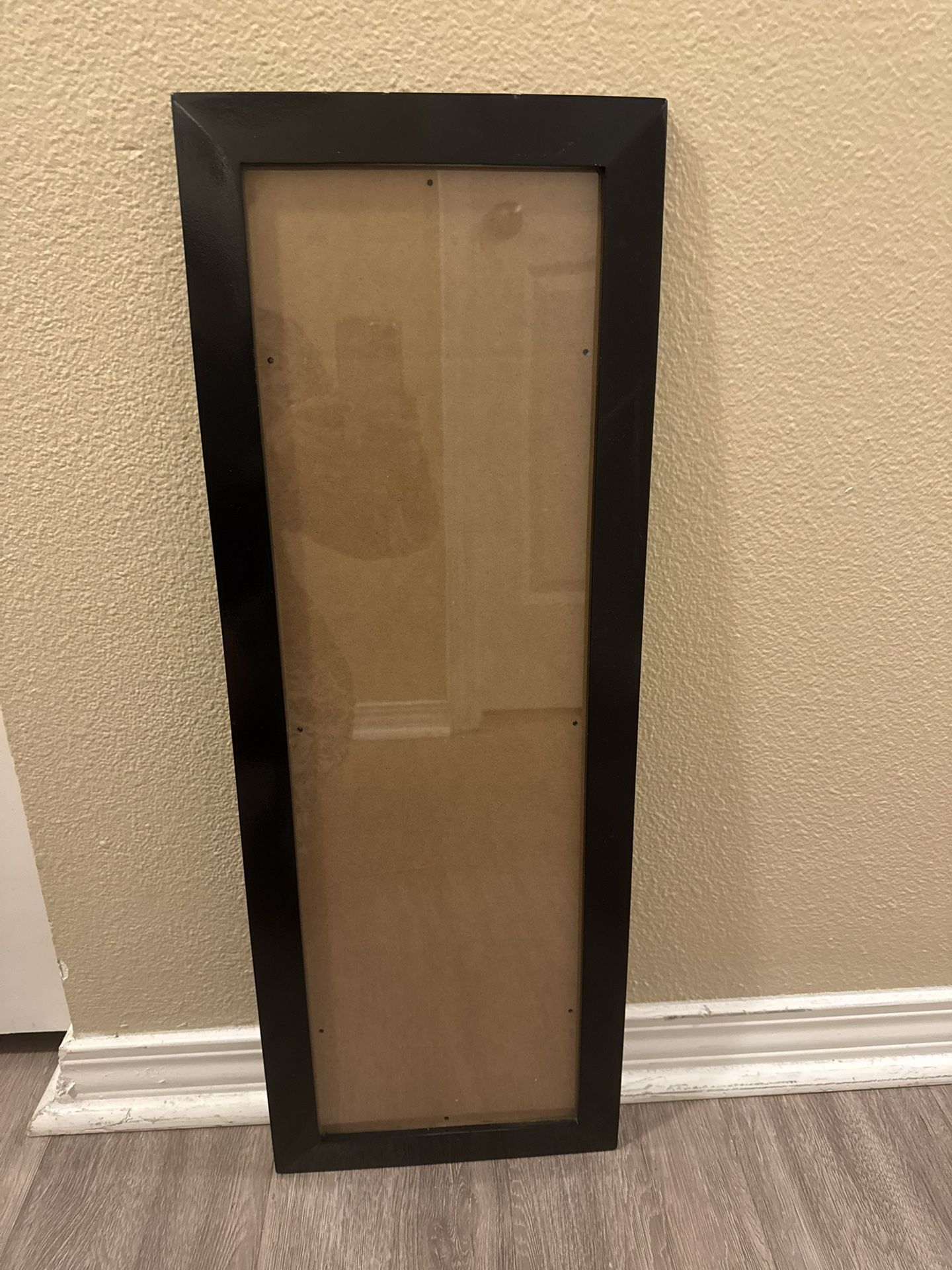 Long Rectangular Black Frame for Wall Mounting