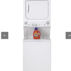 GE - 3.8 Cu. Ft. Top Load Washer and 5.9 Cu. Ft. Electric Dryer Laundry Center - White Model: GUD27E