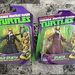 TMNT Teenage Mutant Ninja Turtles Lot Of 2 Dojo Splinter Vintage 
