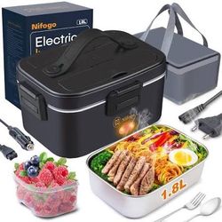 Nifogo Electric Lunch Box Food Warmer 3-in-1 110V/12V/24V Brand New