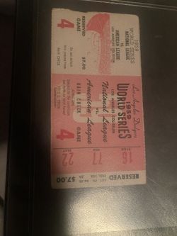 1959 World Series Ticket Stub