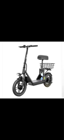Hiboy seated Electric scooter with basket