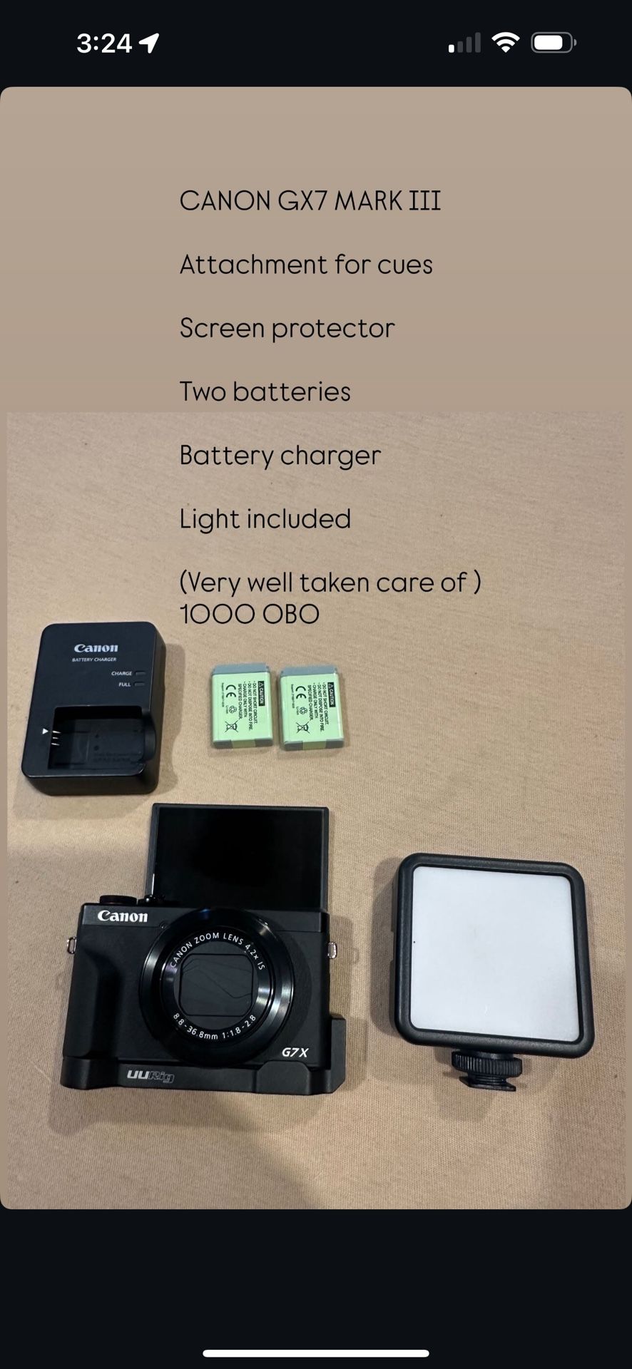 CANON GX7 MARK III