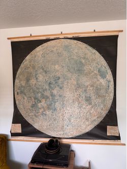 Vintage Moon Map
