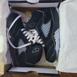 Nike JORDAN 5'S BLACK METALLIC 