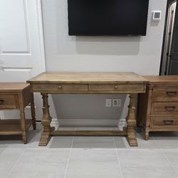 Pier 1 Desk And 2 End Tables $300