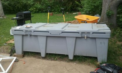 Storage container 400.00 or best offer also good for storage for lawn tools lawn mowers weed eaters rake shovels for the winter