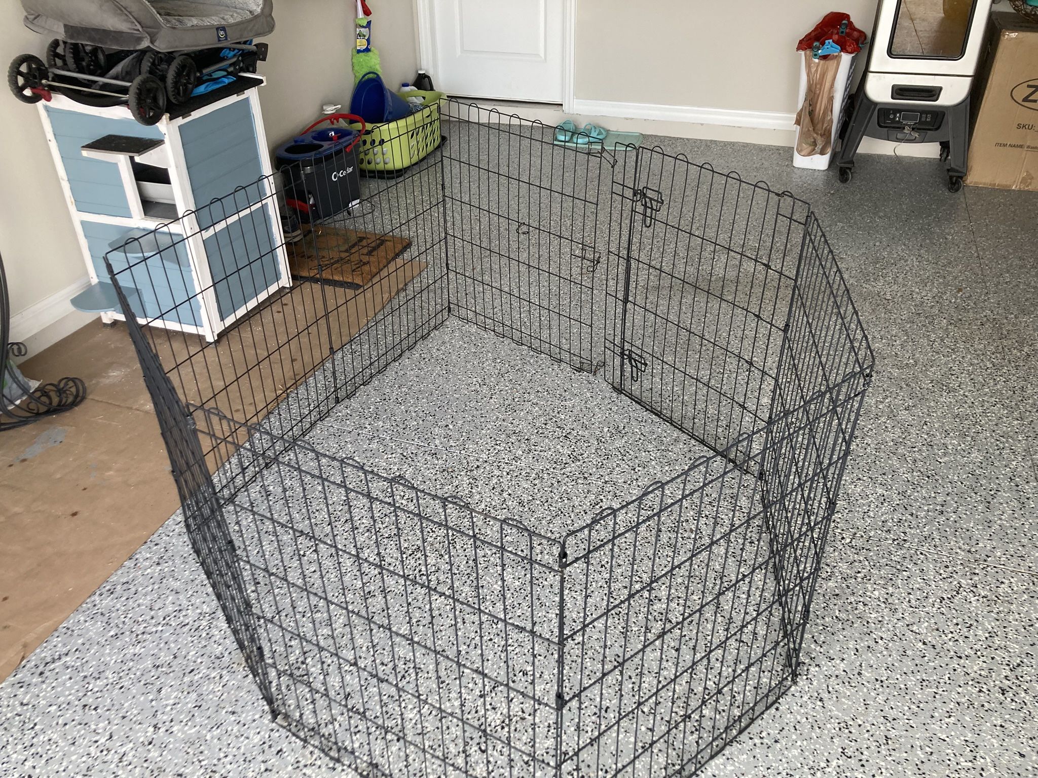 Portable Dog Fence With Cover