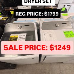 Samsung Washer And Dryer Set 