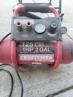 Air Compressor 1HP 2Gal 125PSI CRAFTSMAN