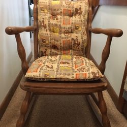 Vintage Extra Large Youth Rocking Chair
