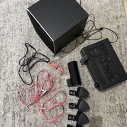 Polk Audio 5.1 Surround Sound System + Yamaha Receiver