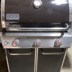 Weber Genesis Edition 3 Burners BBQ Grill Propane E-310 Dark Brown