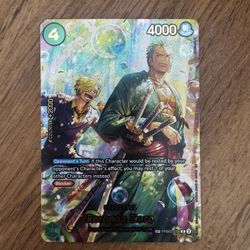 One Piece Card Game TCG Roronoa Zoro PRB02-006 Alternate Art Mint/Near Mint