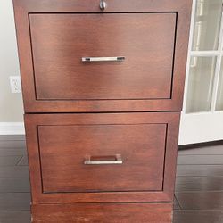 Wood File Cabinet
