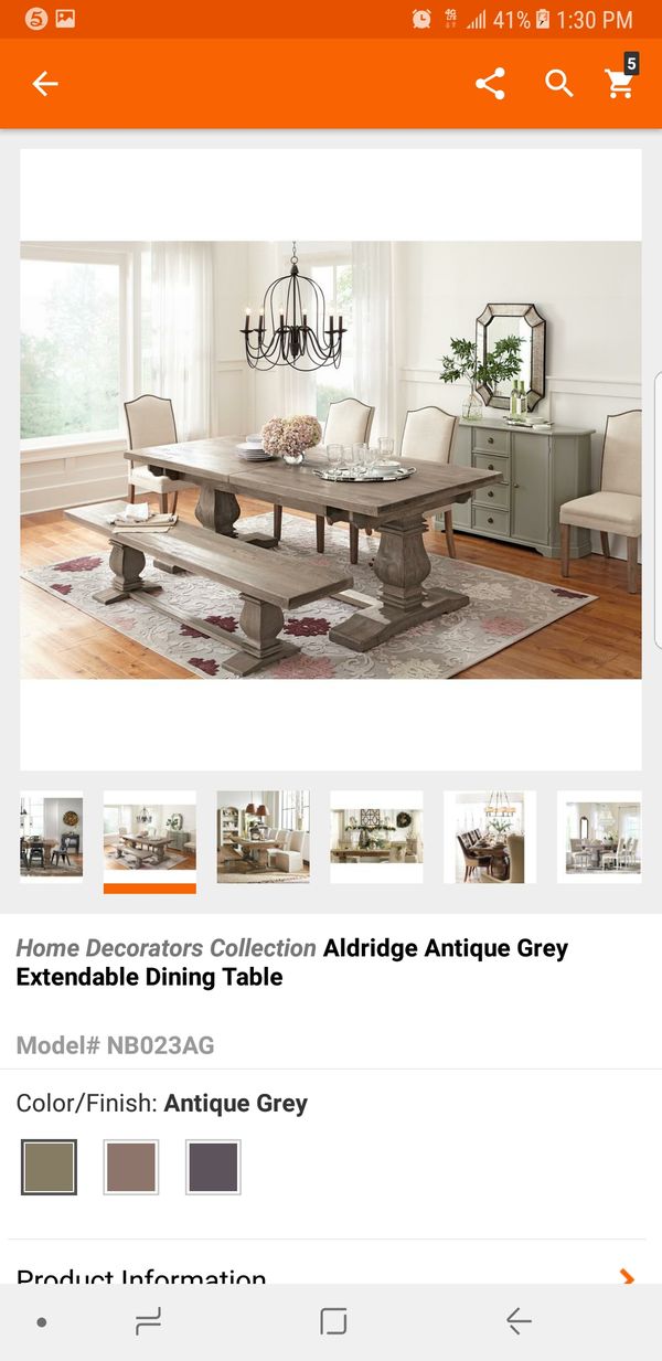 Aldridge Antique Gray Dining Table For In Atlanta Ga Offerup