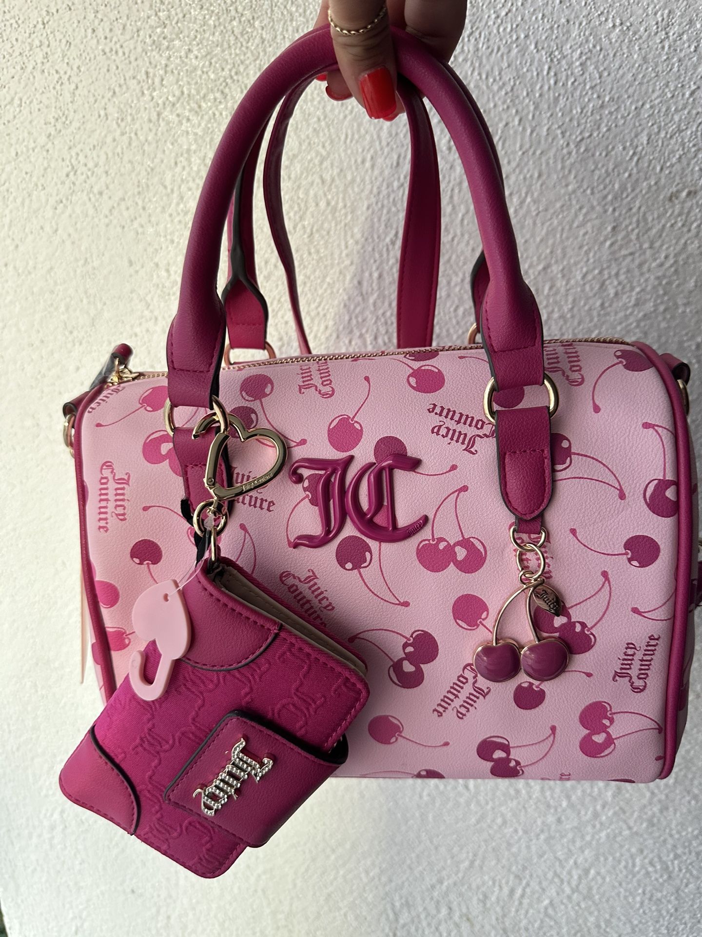 Juicy Couture cherry on top satchel with wallet