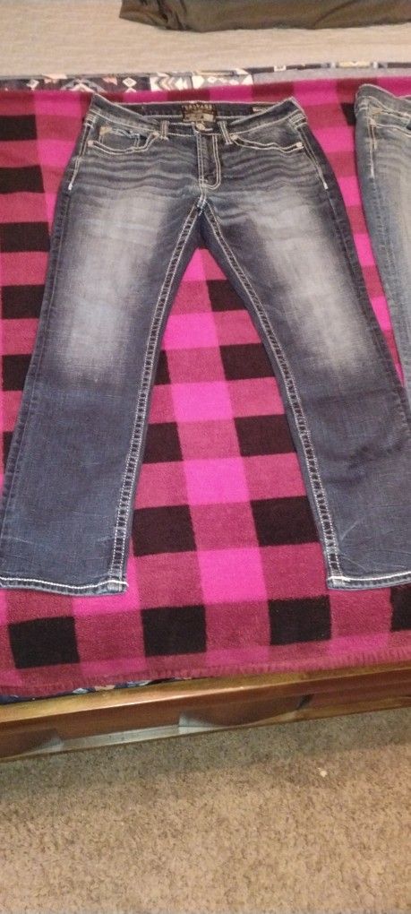 Buckle Salvage Jeans For Men