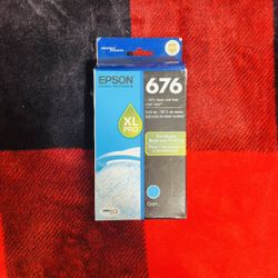 Epson 676XL High-Yield Ink Cartridge - Cyan (T676XL220)