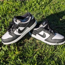 Nike Dunk Low Panda Black White (GS/PS) Kids Size 3Y - CW1588-100 - VGC 