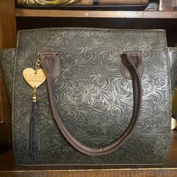 100 %  Leather Artesian Handbag 