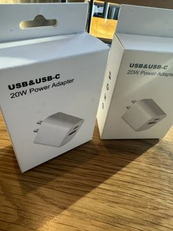 USB & USB-C Wall Charger 20W /New Only $10 Nations wide Delivery 