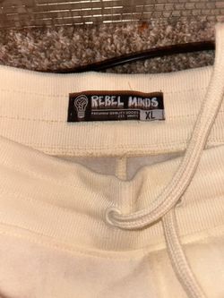 Rebel Minds "Lost Paradise" Cream/Off-White Sweatpants - Size XL