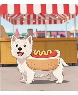 Pet 3D Hot Dog Costume, S